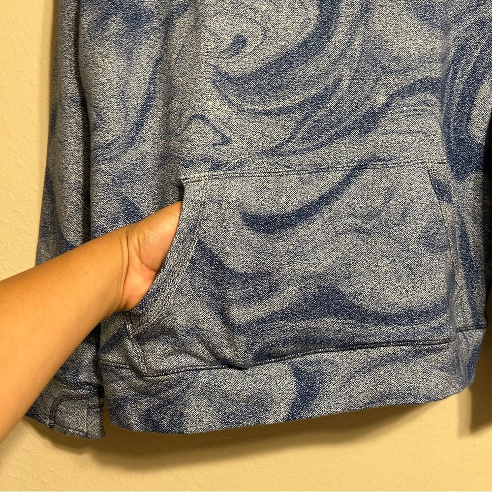 Athleta Girl In Your Element 2.0 Hoodie Navy Milky Way Size XL/14 - Picture 3 of 9